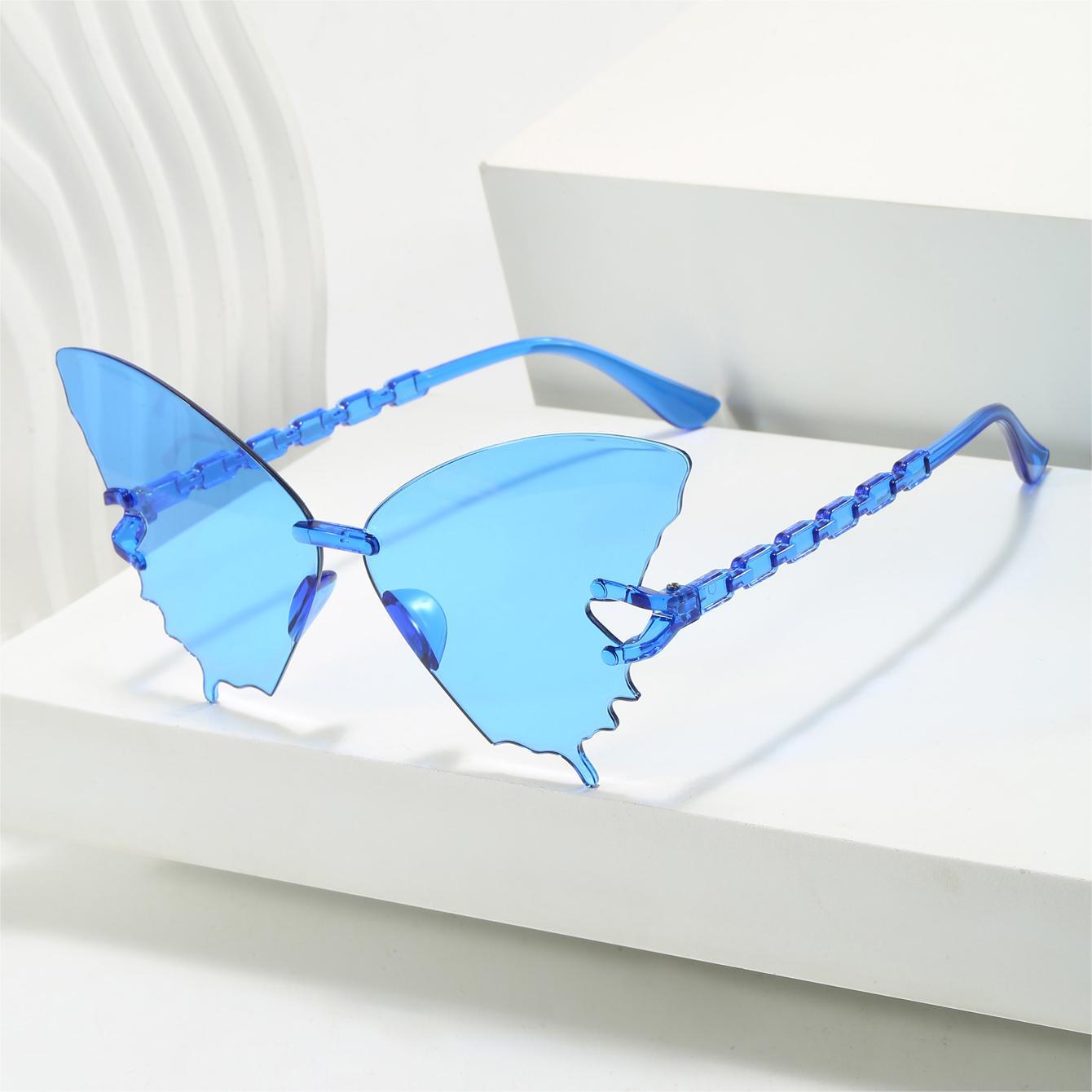 Wholesale Butterfly glasses integrated lens sunglasses